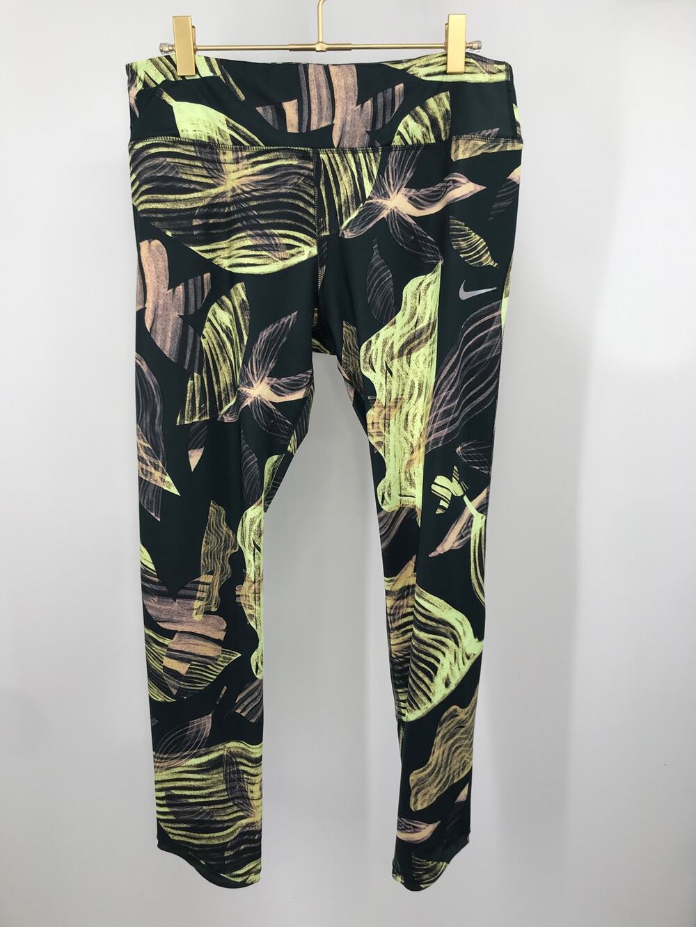 Nike Epic Power Run Floral Print Dri-Fit 7/8 Leggings Womens L